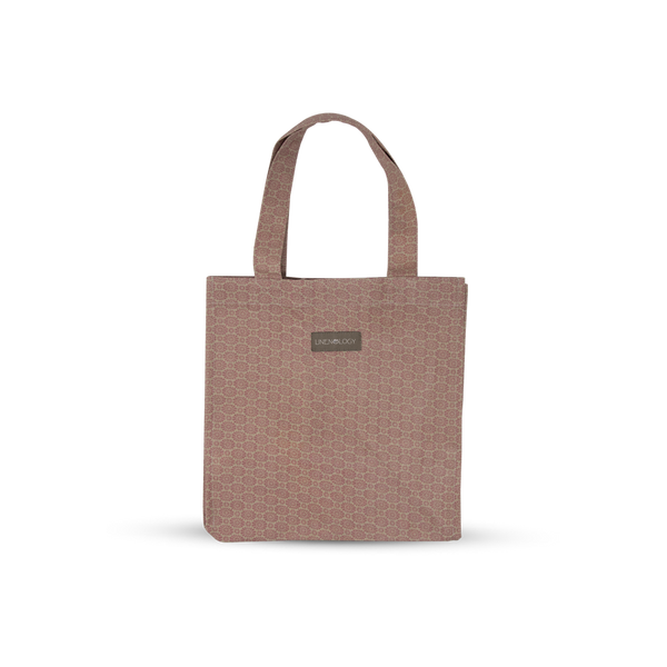 Acrylic Coated Lunch Bag - Geo Pink