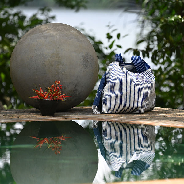 Beach Bag India Ink Egg Shell Thabisa