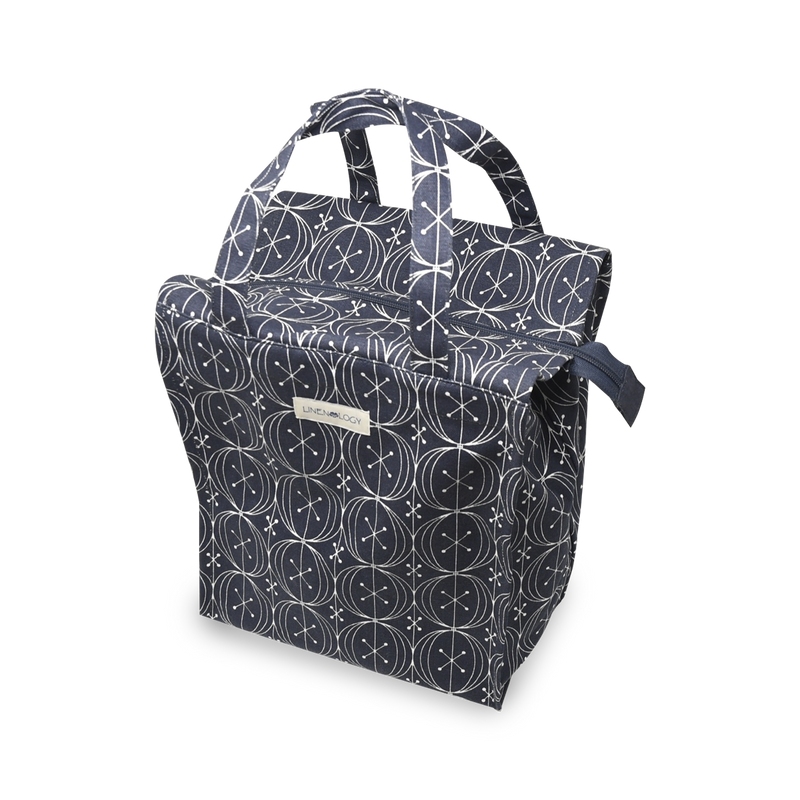 Tall Acrylic Coated Lunch Bag with Zip - Grille Epoque