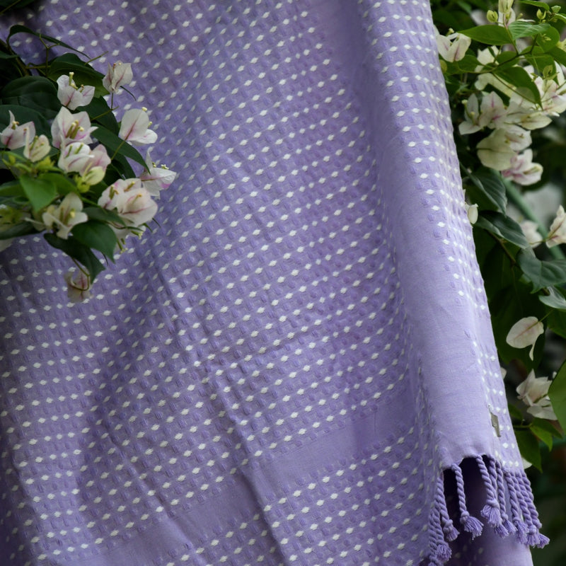 Hammam Waffle Towel - Lilac Breeze