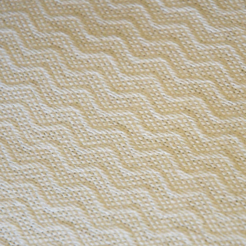 The Hotel Collection - NAPHELE - Herringbone Blanket - Egg Shell