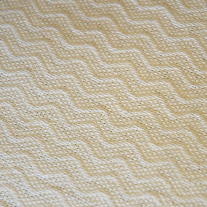 The Hotel Collection - NAPHELE - Herringbone Blanket - Egg Shell