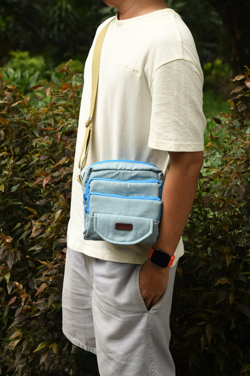 Meiji's Sling Bag - Mineral Blue