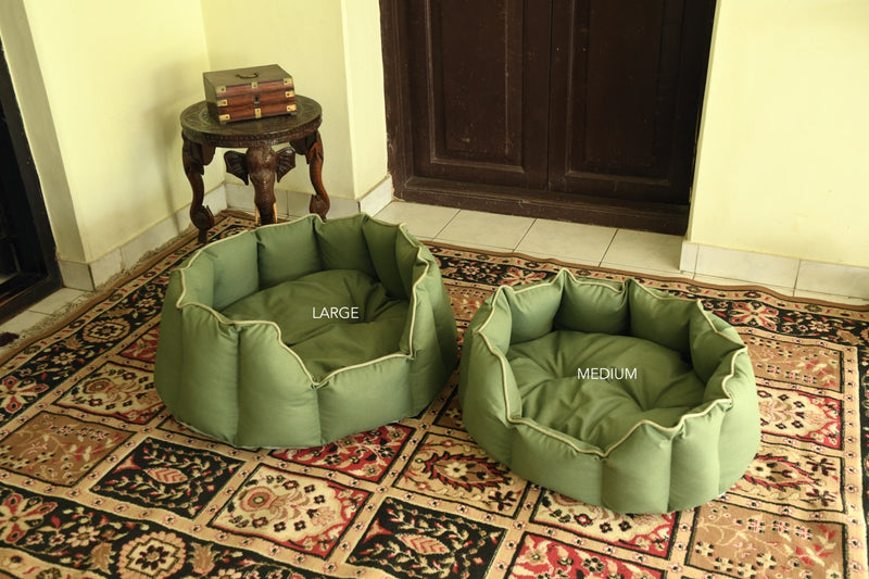 Acrylic Coated Dog Bed - Medium - Loden Green