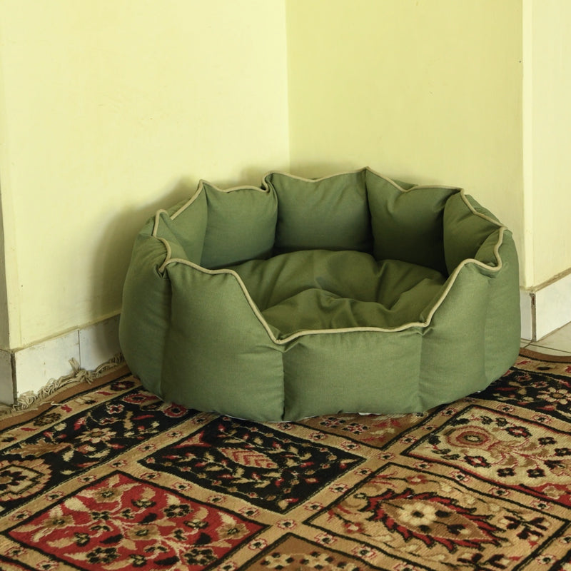 Acrylic Coated Dog Bed - Medium - Loden Green