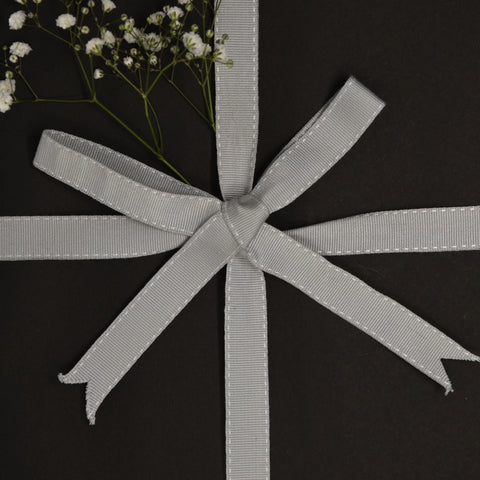 Gift Ribbon on Spool - Silver