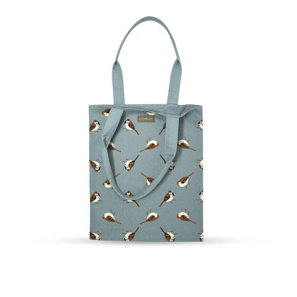 Book Bag - Sparrows - Cameo Blue