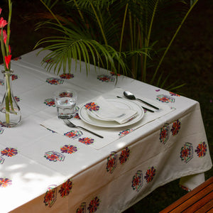 Acrylic Coated Table Cloth - All Things Bright & Beautiful
