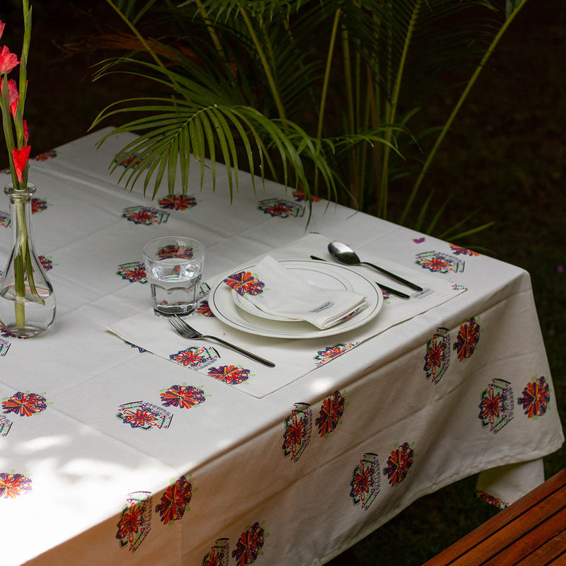 Acrylic Coated Table Cloth - All Things Bright & Beautiful