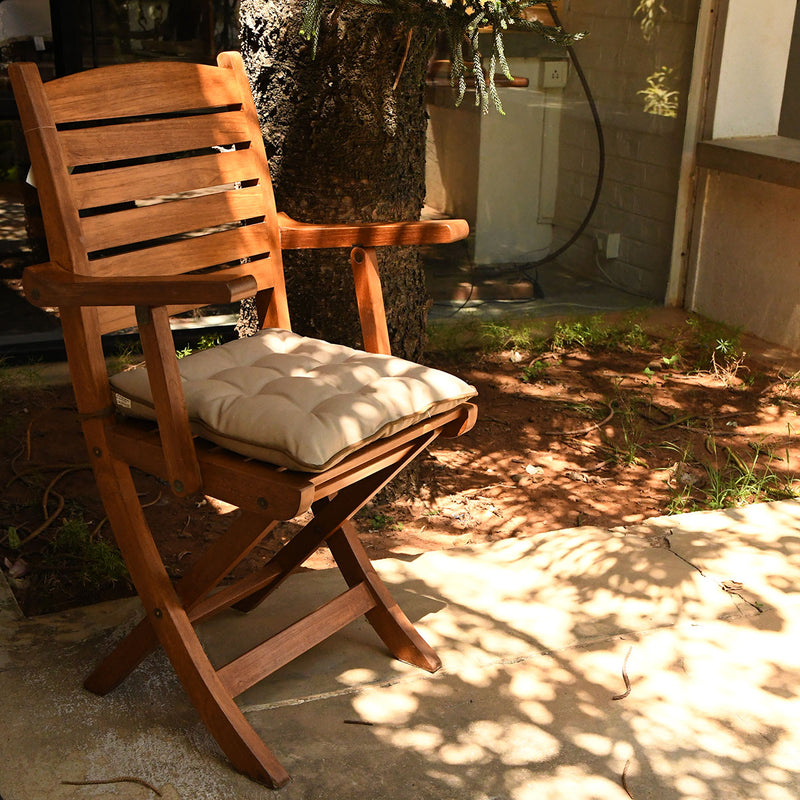 Chair Pad with Ties - Kyoko - Sand