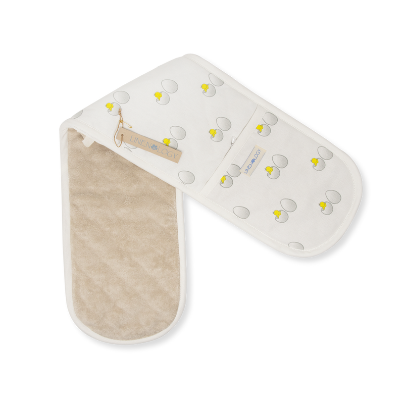 Double Oven Gloves - Chick & Egg