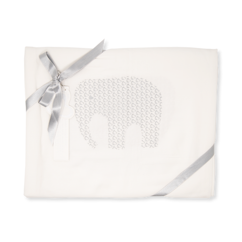 Handprinted Muslin Swaddle – Me Elephant
