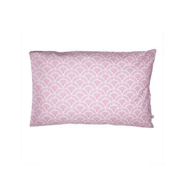 Handprinted Junior Cushion (Kid’s pillow) – Art Deco - Pink