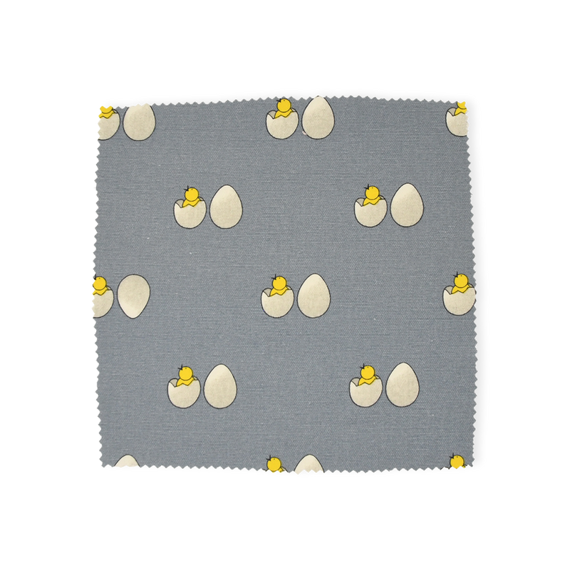Fabric By the Metre - Chick & Egg - Blue Fog