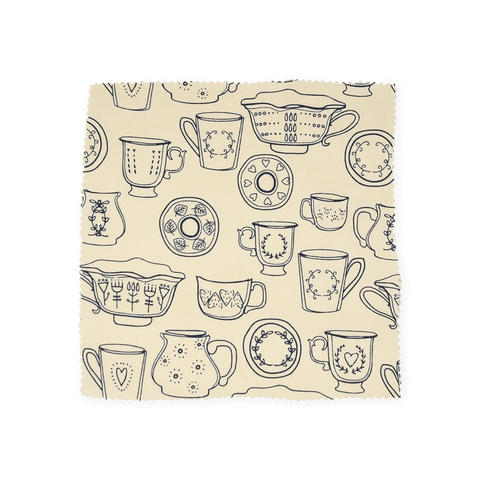 Fabric By the Metre - Cup & Saucer- Cream