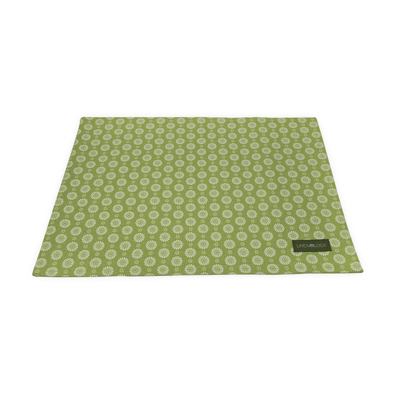 Place mats - Geo Lime