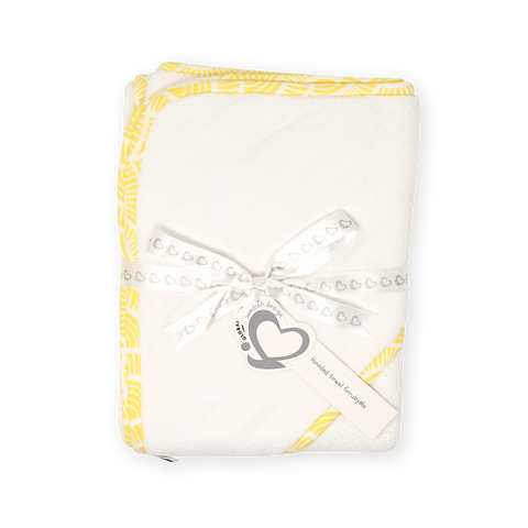 Hooded Towel – Art Deco - Yellow