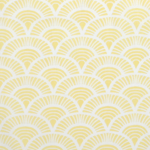 Handprinted Junior Cushion (Kid’s pillow) – Art Deco - Yellow