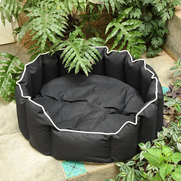 Acrylic Coated Dog Bed - Large - Kyoko - Midnight Black