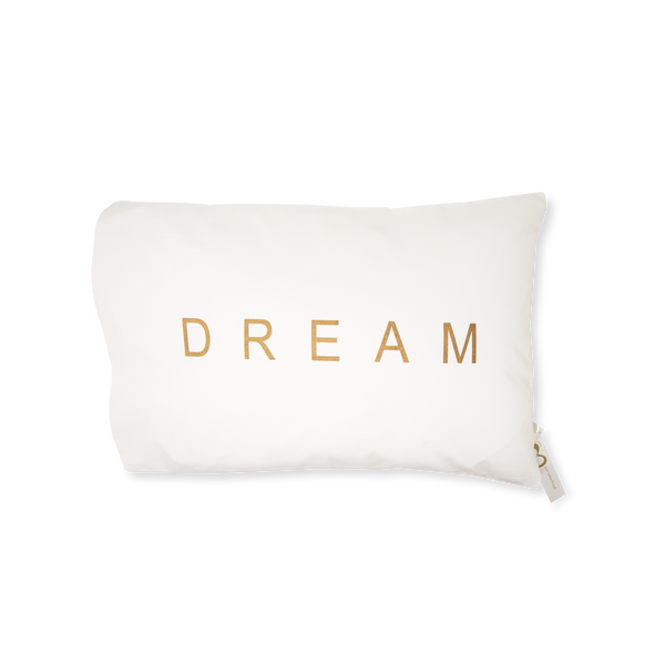 Handprinted Junior Cushion (Kid’s pillow) – DREAM - Gold