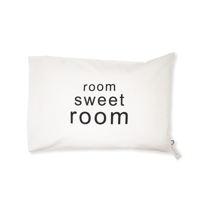 Handprinted Junior Cushion (Kid’s pillow) – Room Sweet Room - Black