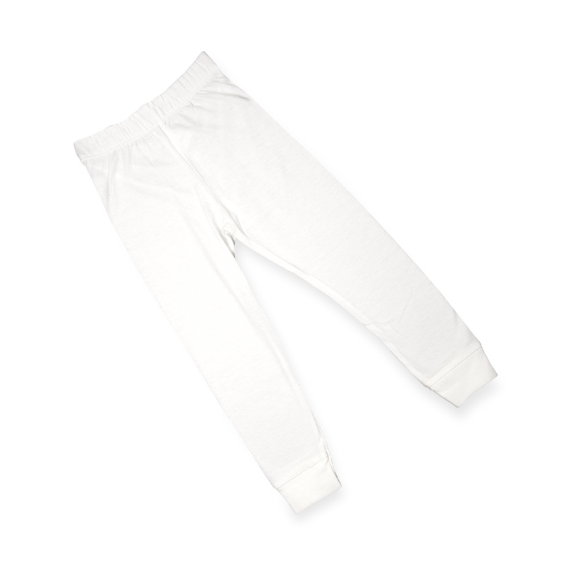 Organic Pyjamas Set - White - Gold Accents