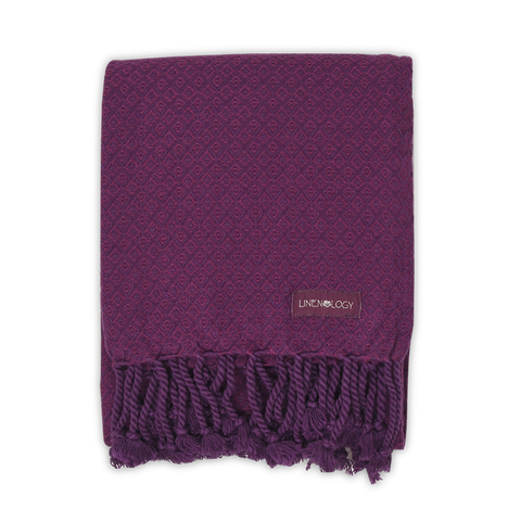 Partridge Eye Towel - Purple Passion