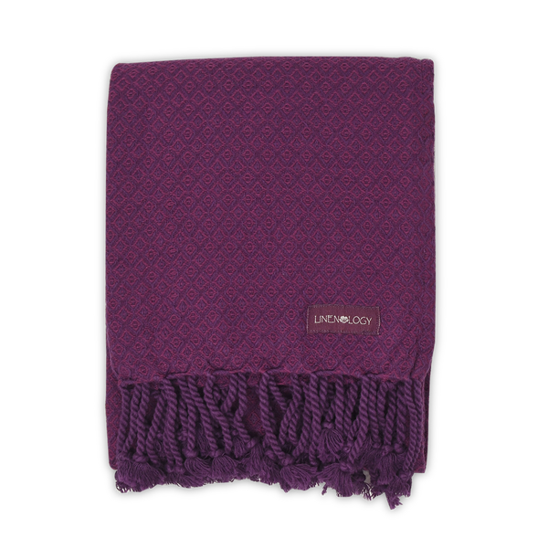 Partridge Eye Towel - Purple Passion