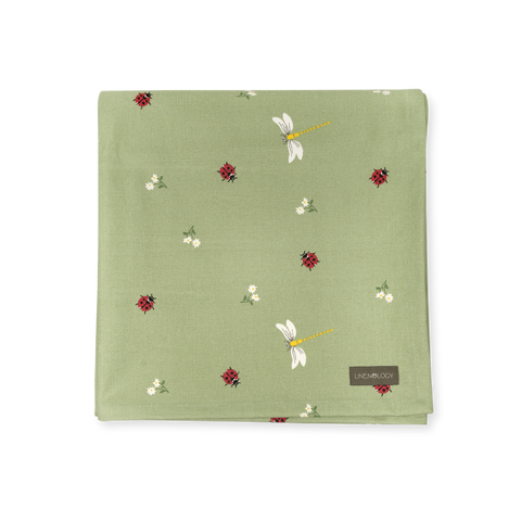 Acrylic Coated Table Cloth - Ladybird